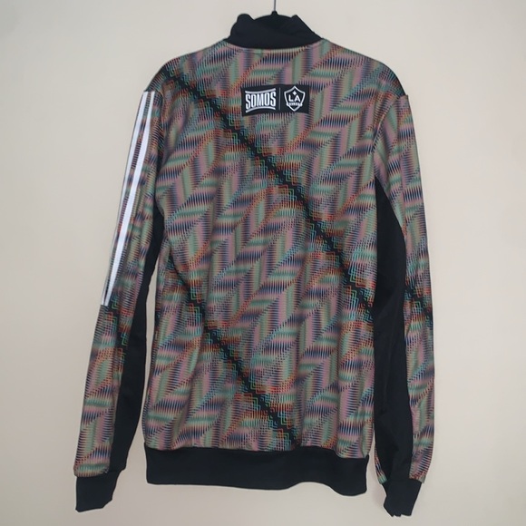 LA Galaxy adidas Black 2024 Hispanic Heritage Full-Zip Track Jacket - Picture 6 of 7